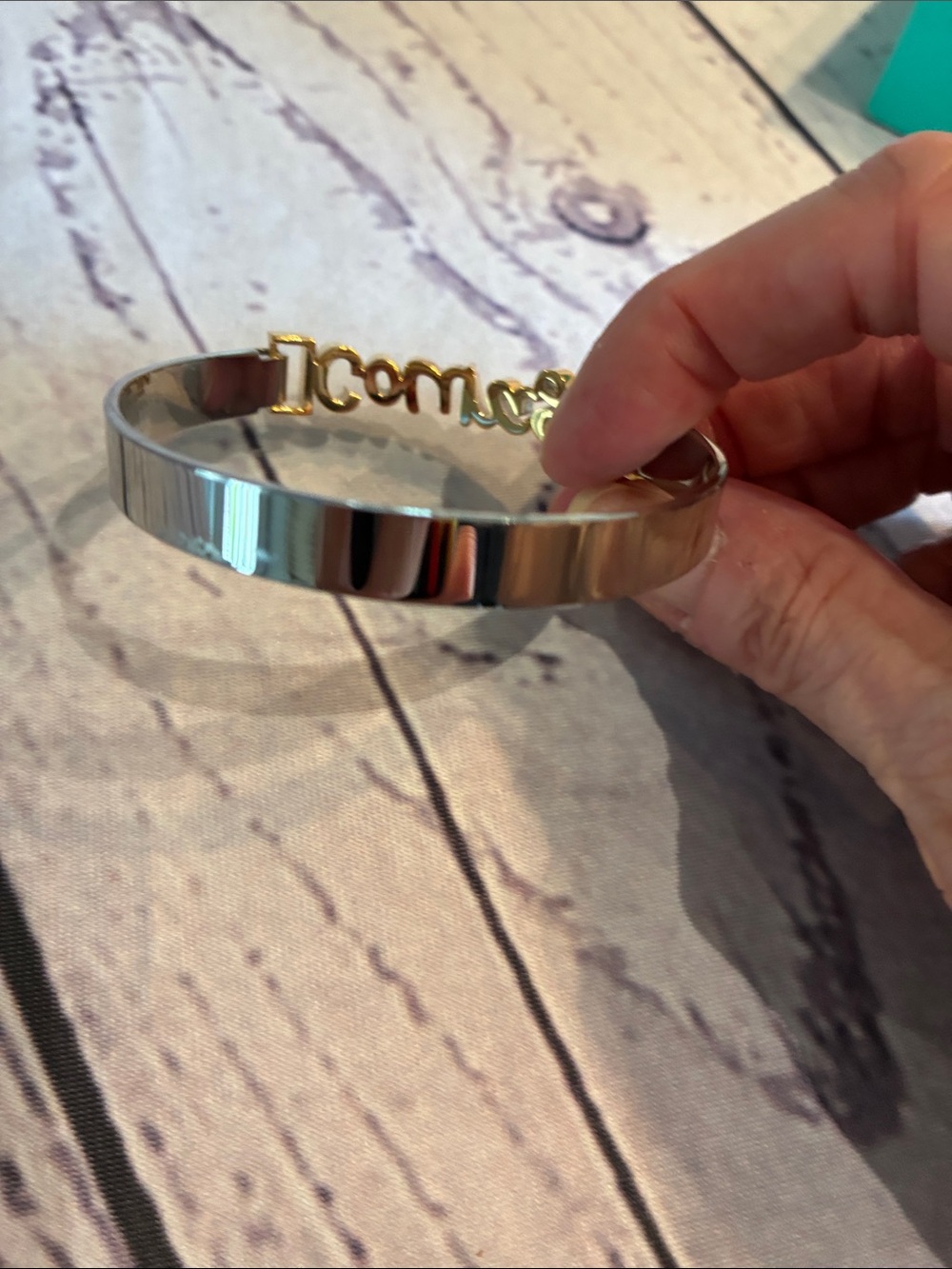 🎉NEW LISTING!🎉Rustic Cuff 'courage' Script Bracelet - Picture 4 of 10